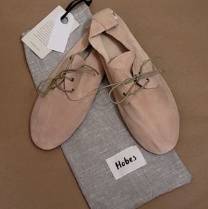 Hobes suede lace up shoes